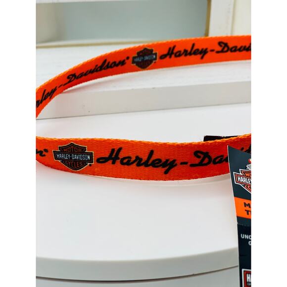 Harley-Davidson Officially Licensed Dog Orange Pet Collar Small HTF - Picture 2 of 2